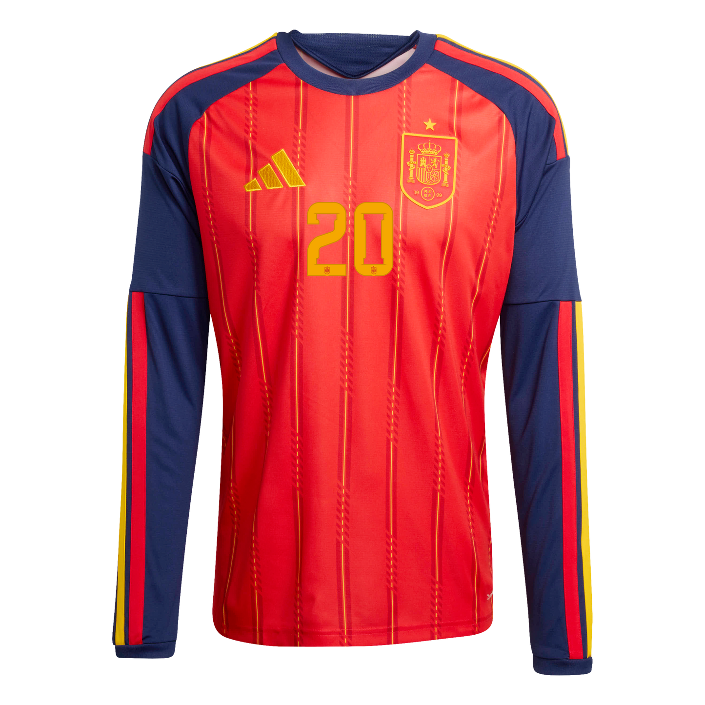 Camiseta Hombre Primera Equipación Mundial 2026 Manga Larga - Pedri - 20
