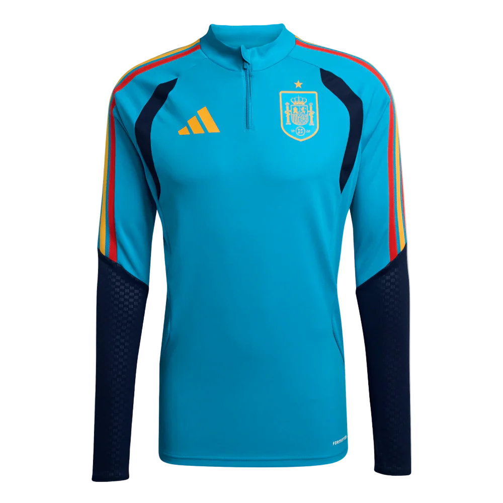Camiseta de España 2026 entrenamiento para hombre manga larga aqua