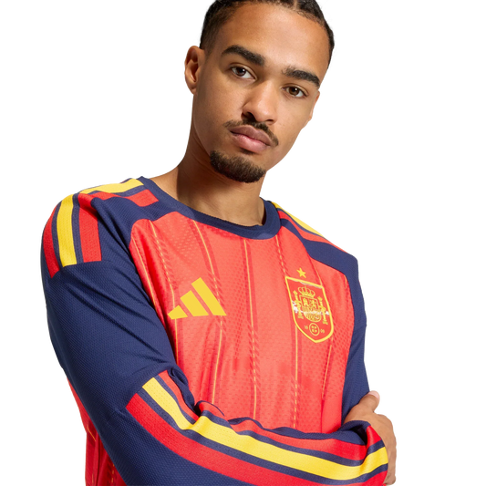 Camiseta de España 2026 primera equipación para hombre authentic manga larga