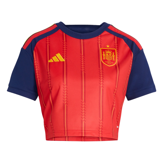 Camiseta de España 2026 primera equipación para mujer top