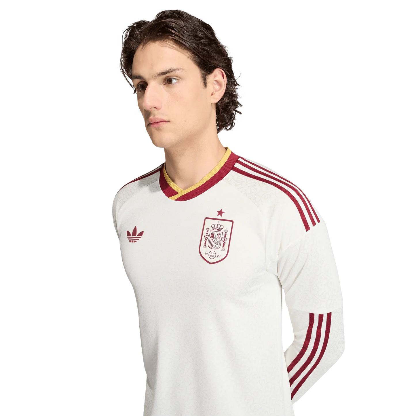 Camiseta de España 2026 segunda equipación para hombre manga larga