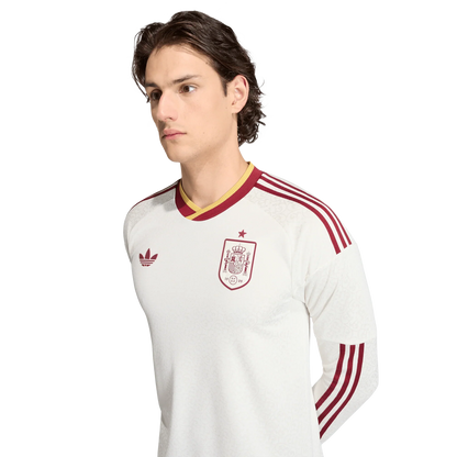 Camiseta de España 2026 segunda equipación para hombre manga larga