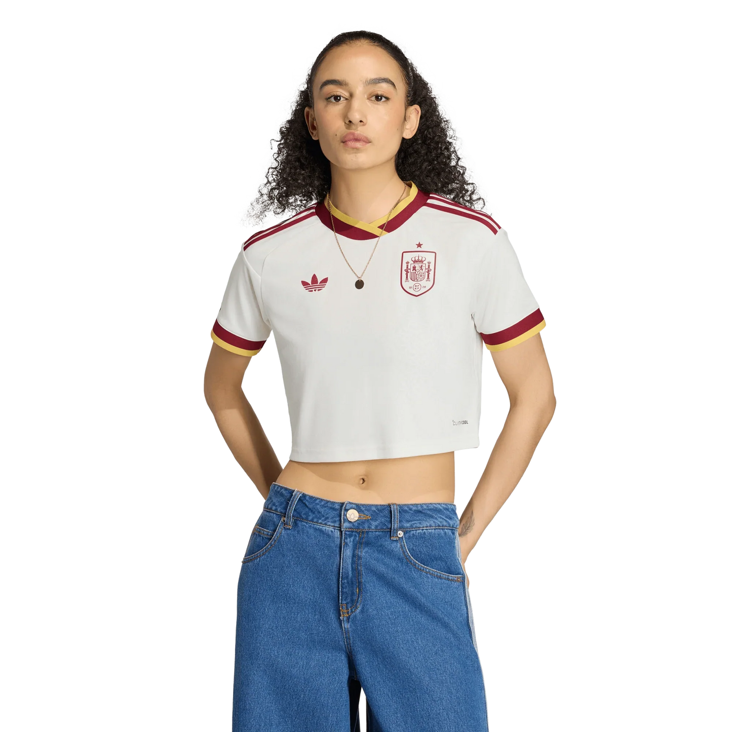 Camiseta de España 2026 segunda equipación para mujer top