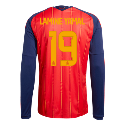 Camiseta Hombre Primera Equipación Mundial 2026 Manga Larga - Lamine Yamal - 19