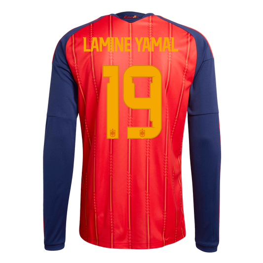 Camiseta Hombre Primera Equipación Mundial 2026 Manga Larga - Lamine Yamal - 19