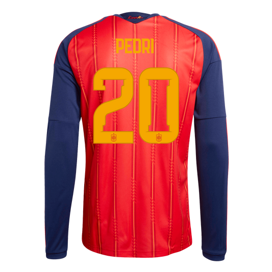 Camiseta Hombre Primera Equipación Mundial 2026 Manga Larga - Pedri - 20
