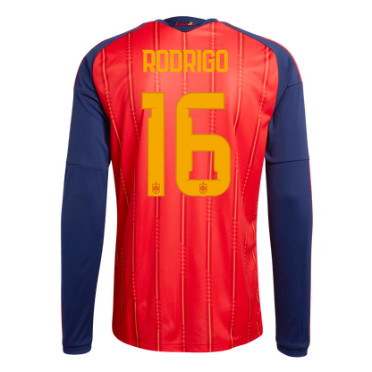 Camiseta Hombre Primera Equipación Mundial 2026 Manga Larga - Rodrigo - 16