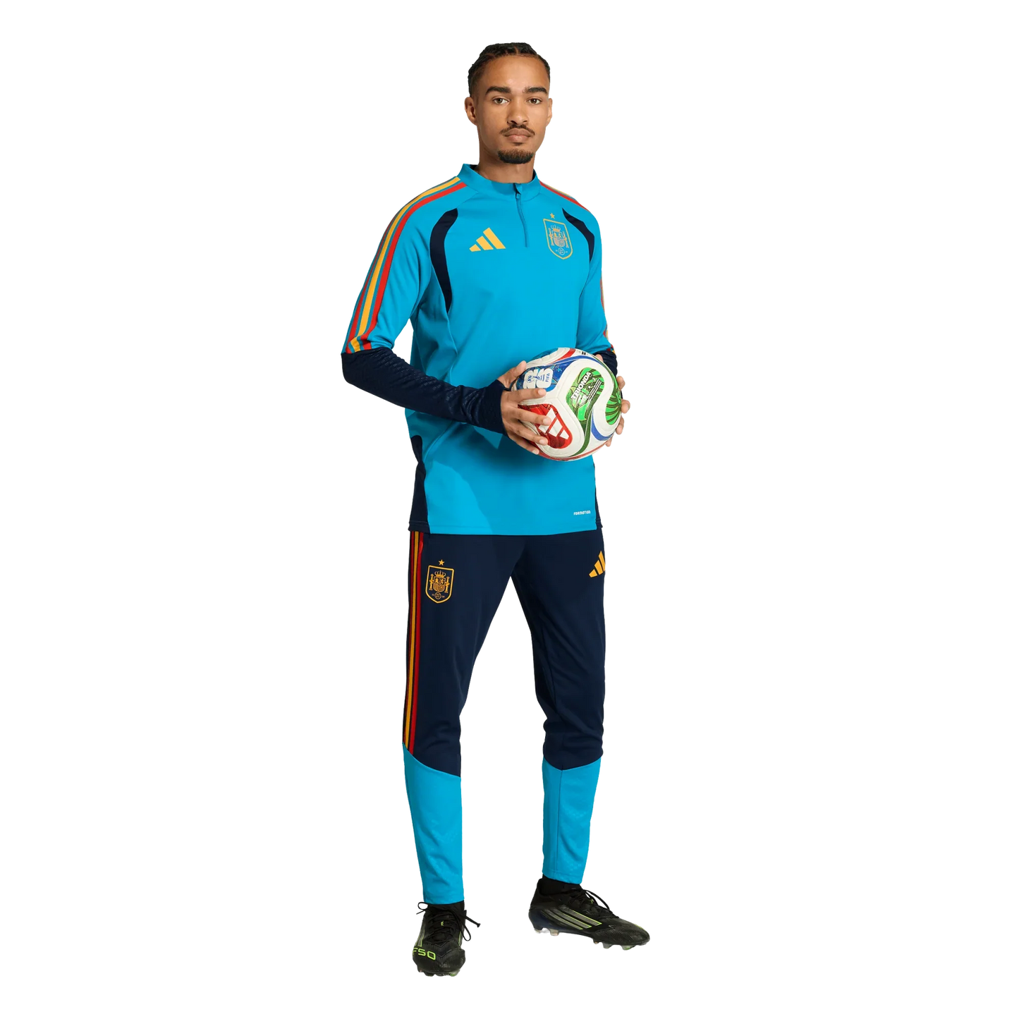 Camiseta de España 2026 entrenamiento para hombre manga larga aqua
