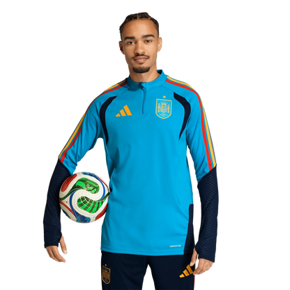Camiseta de España 2026 entrenamiento para hombre manga larga aqua