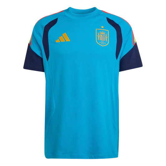 Camiseta de España 2026 casual algodón para hombre aqua