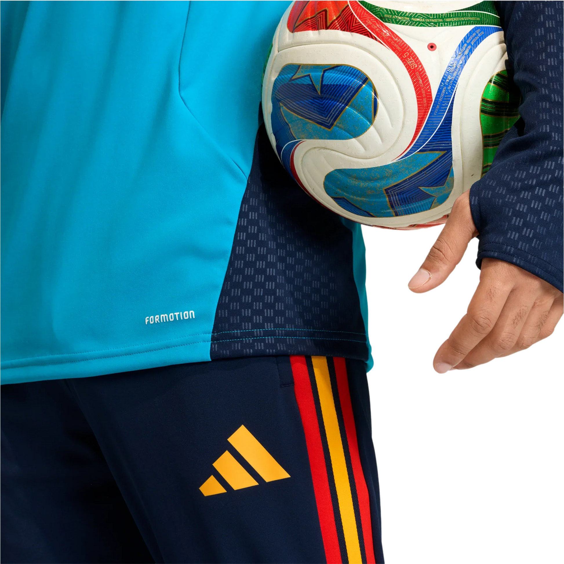 Camiseta de España 2026 entrenamiento para hombre manga larga aqua