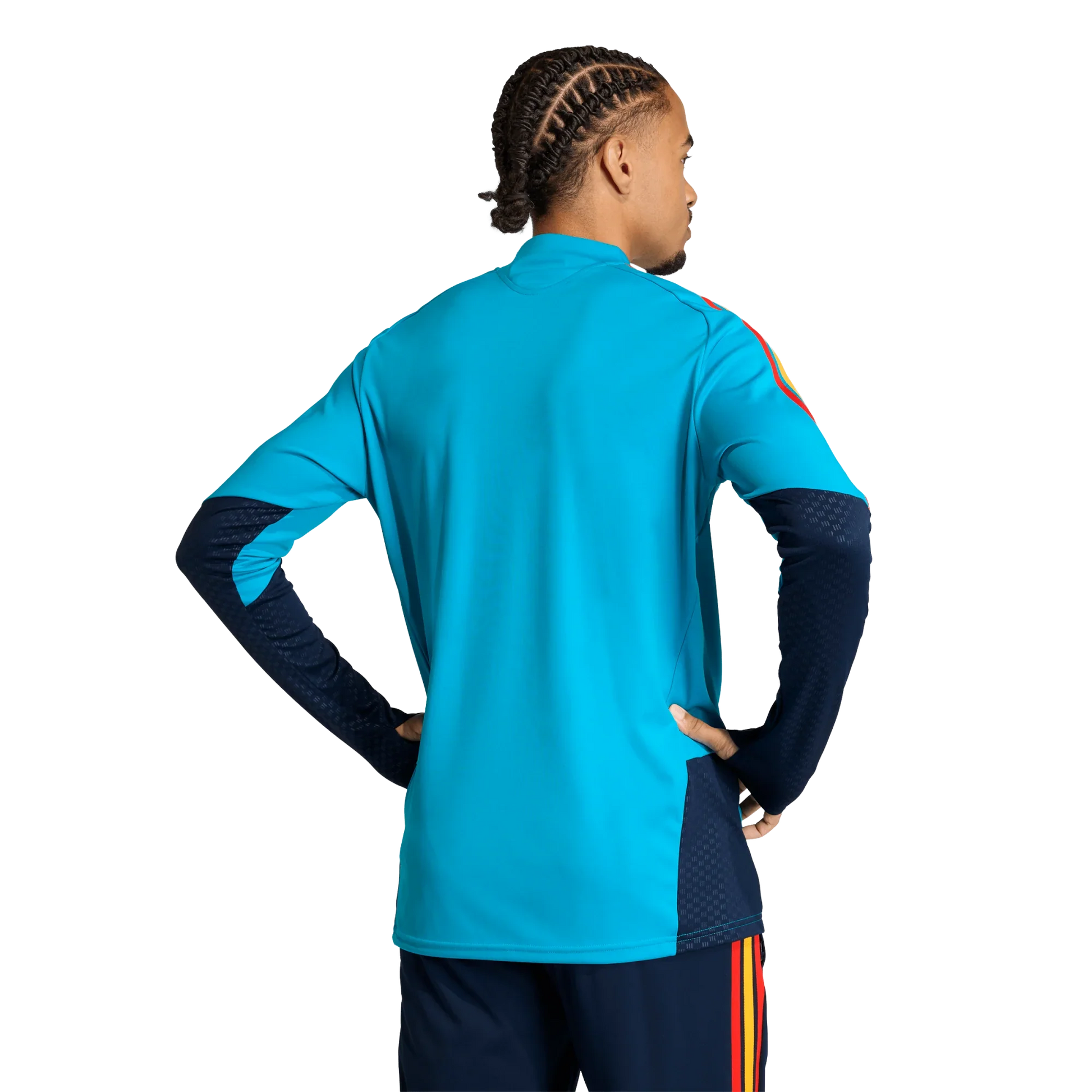 Camiseta de España 2026 entrenamiento para hombre manga larga aqua