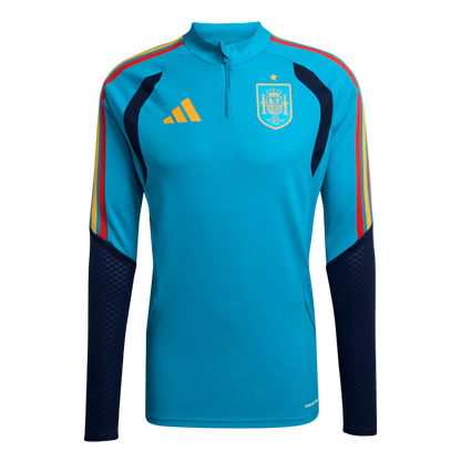 Camiseta de España 2026 entrenamiento para hombre manga larga aqua