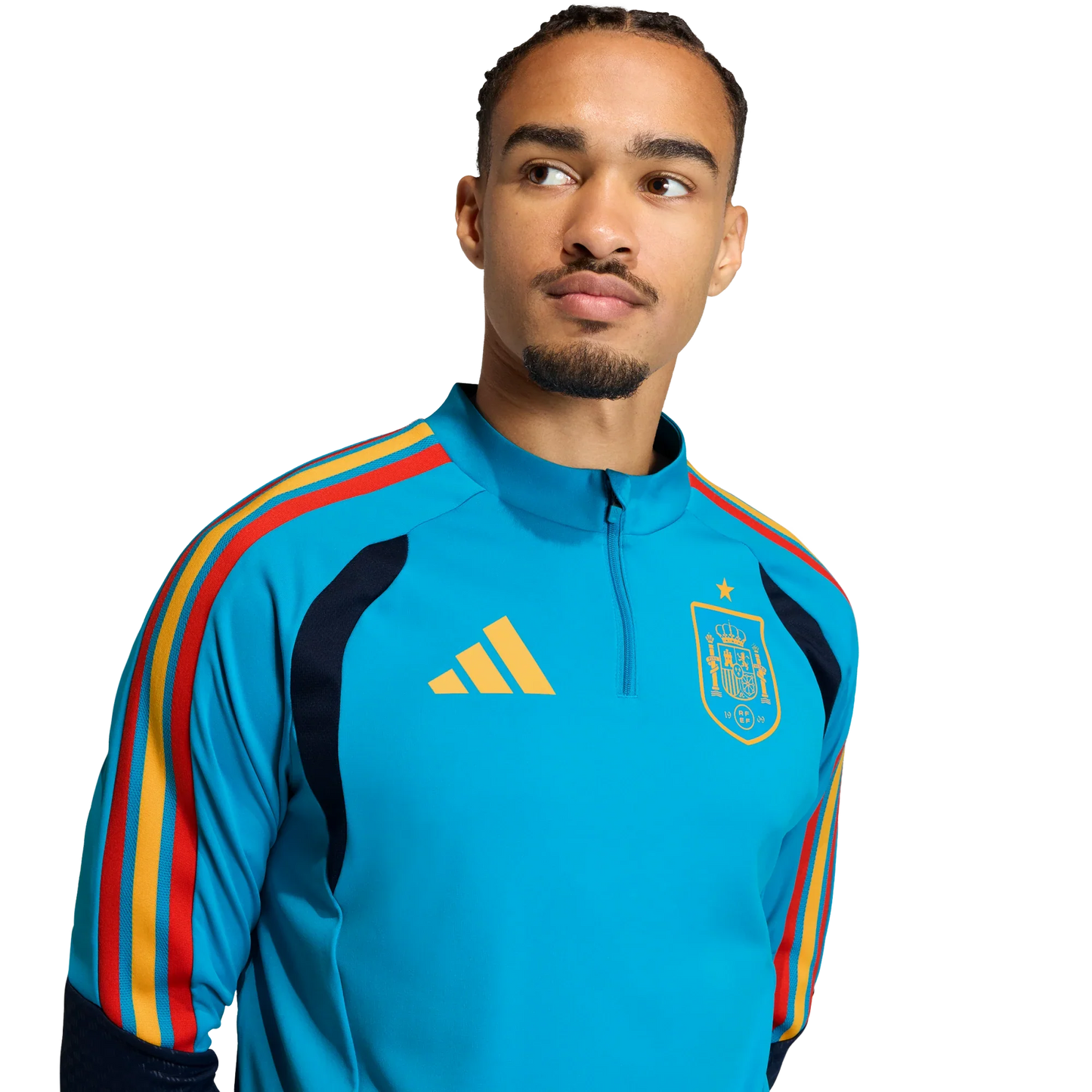 Camiseta de España 2026 entrenamiento para hombre manga larga aqua
