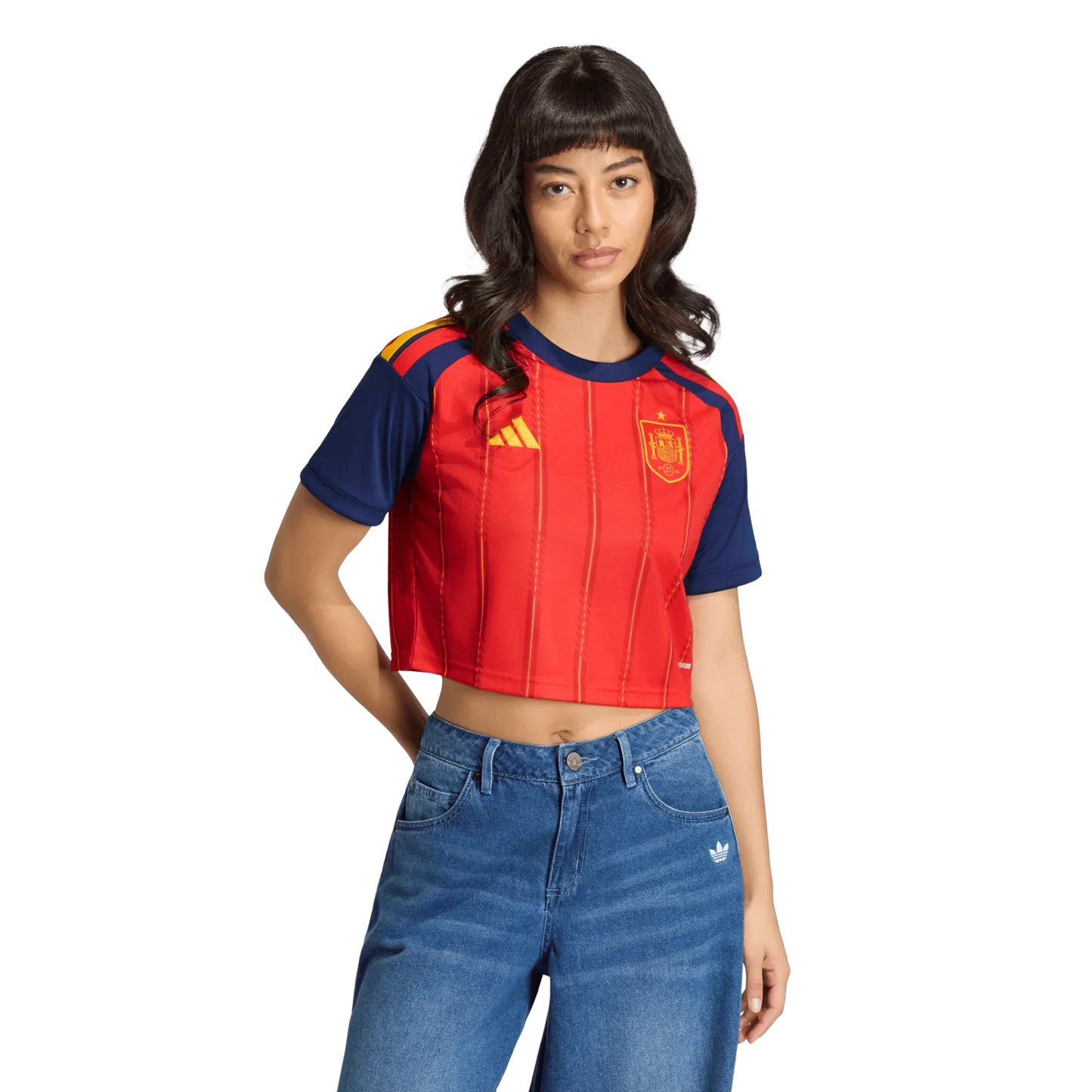 Camiseta de España 2026 primera equipación para mujer top