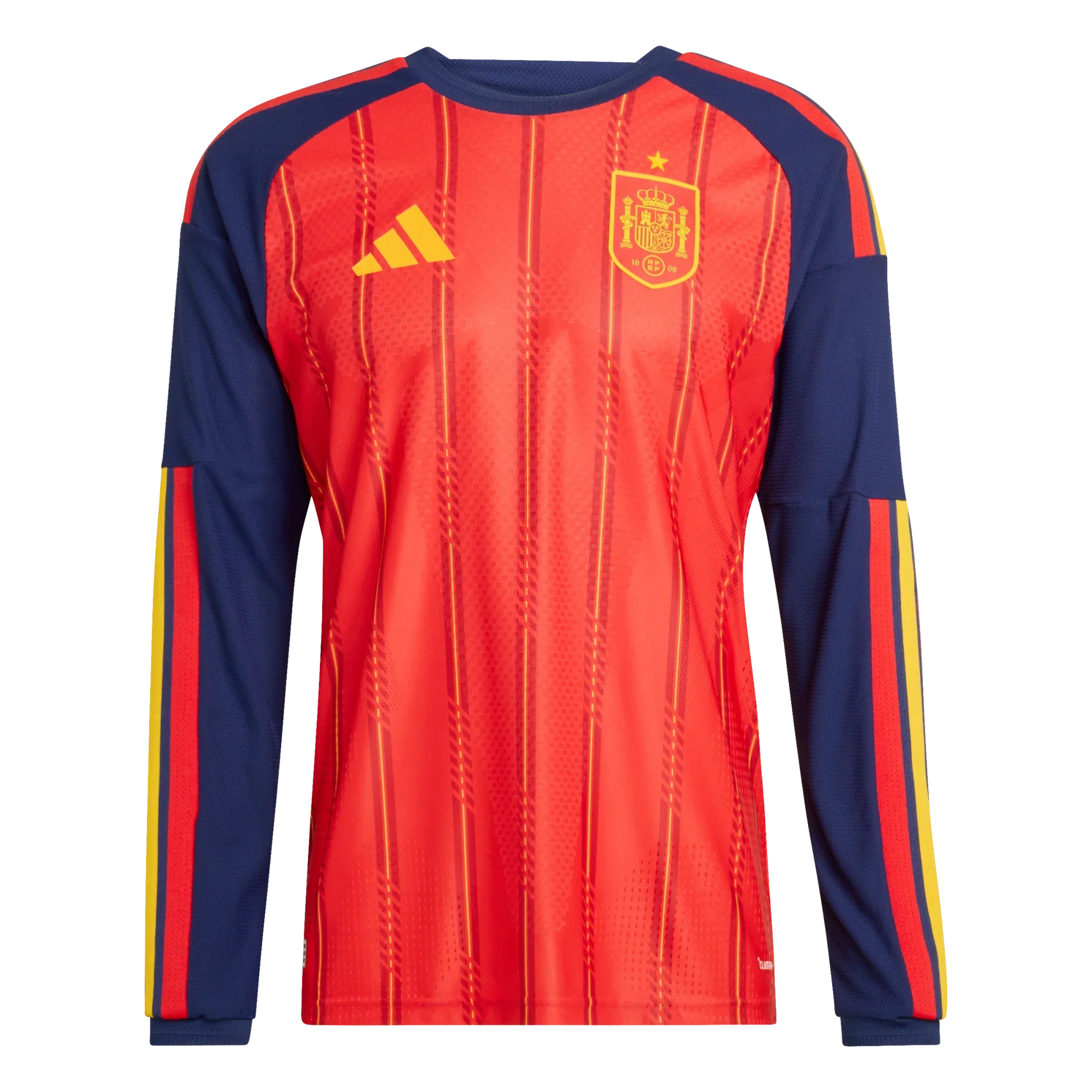 Camiseta de España 2026 primera equipación para hombre authentic manga larga