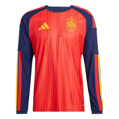 Camiseta de España 2026 primera equipación para hombre authentic manga larga