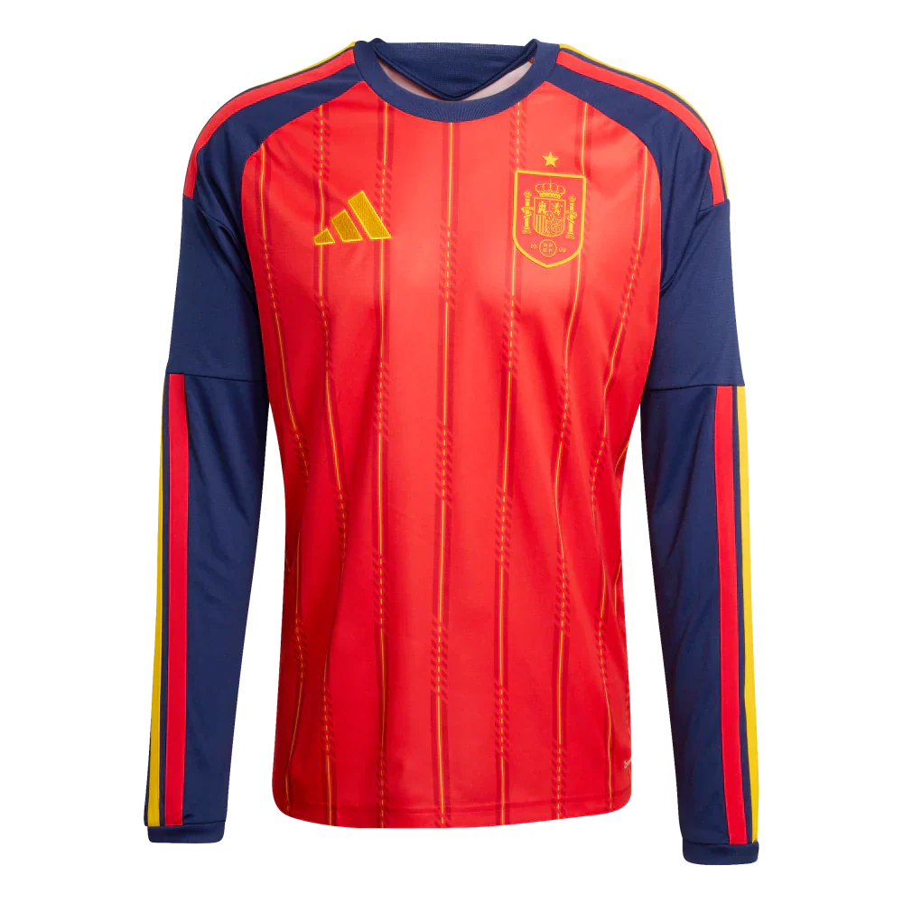Camiseta de España 2026 primera equipación para hombre manga larga