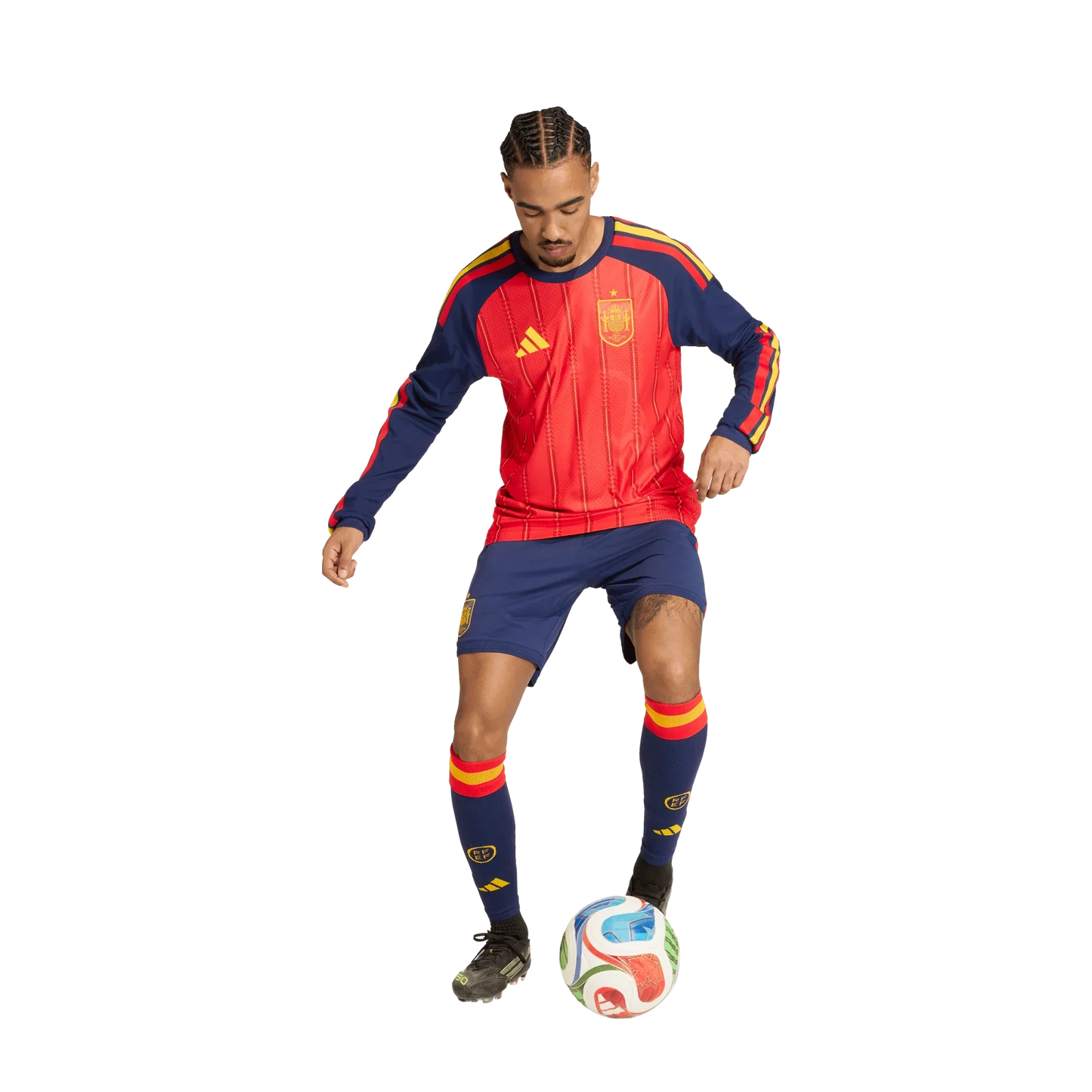Camiseta de España 2026 primera equipación para hombre authentic manga larga