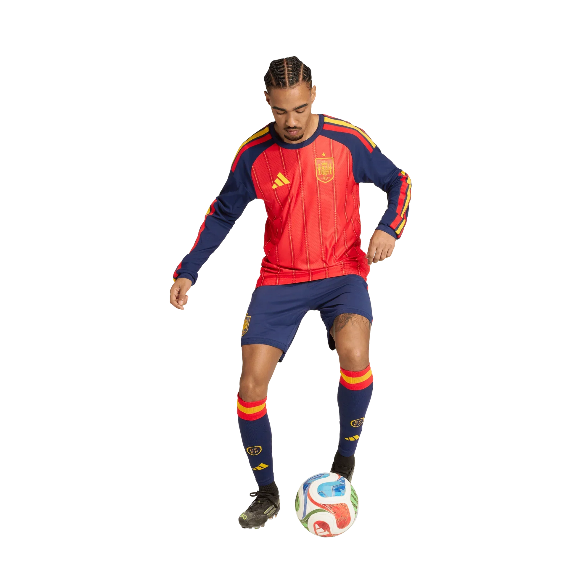 Camiseta de España 2026 primera equipación para hombre authentic manga larga