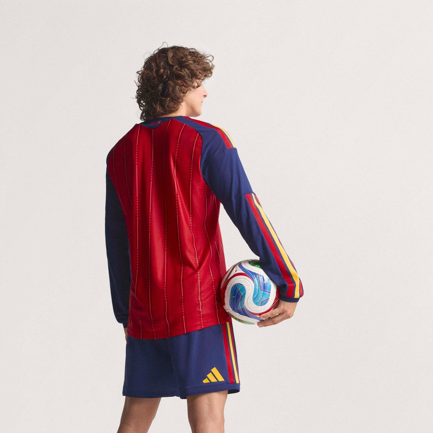 Camiseta de España 2026 primera equipación para hombre authentic manga larga