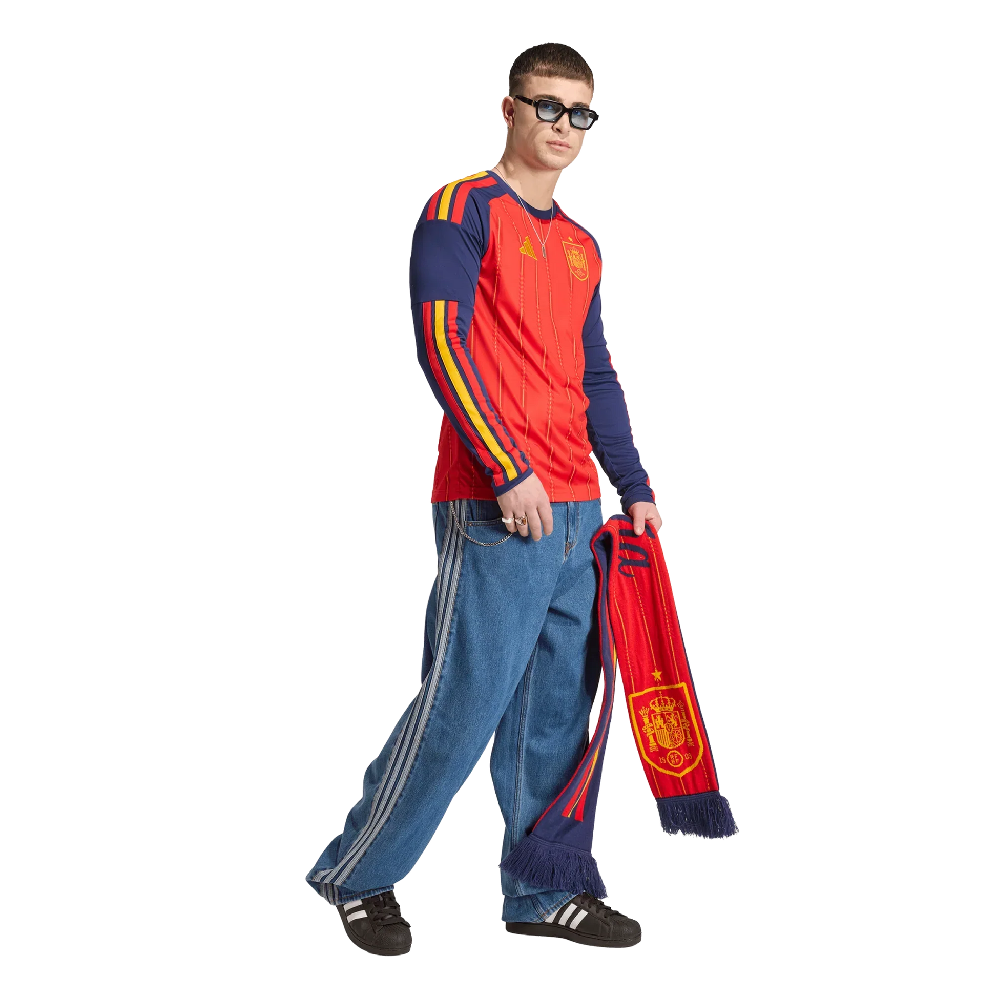 Camiseta de España 2026 primera equipación para hombre manga larga