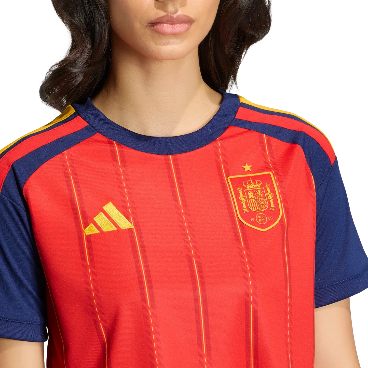 Camiseta de España 2026 primera equipación para mujer top