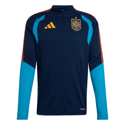 Camiseta de España 2026 entrenamiento para hombre manga larga marino