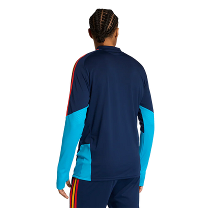 Camiseta de España 2026 entrenamiento para hombre manga larga marino